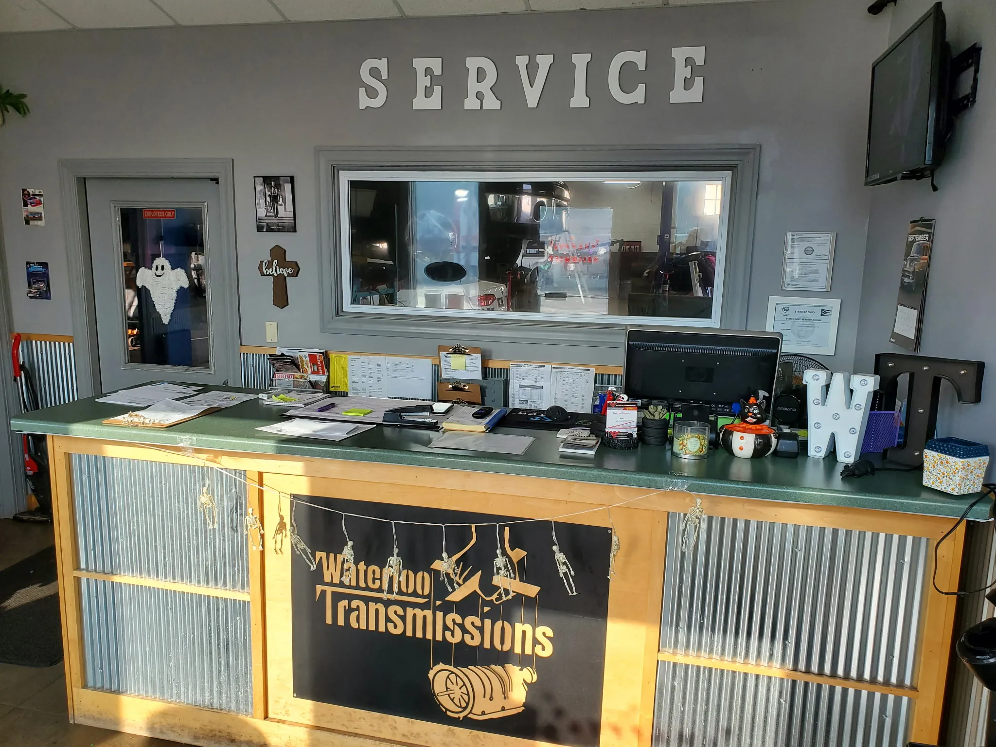 Transmission overhaul work